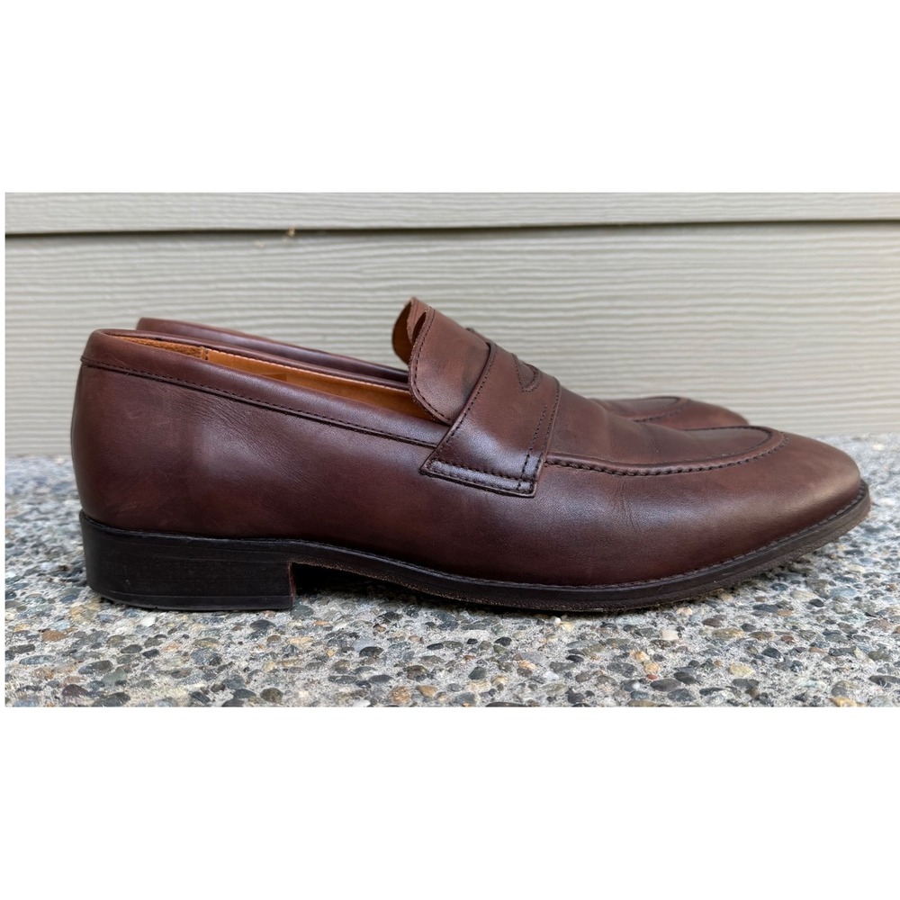 Beckett Simonon Beaumont Brown Leather Penny Loafers Men's Size 12 Dress Shoes